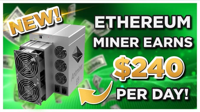 New Ethereum Miner EARNS 240 a day Buy it