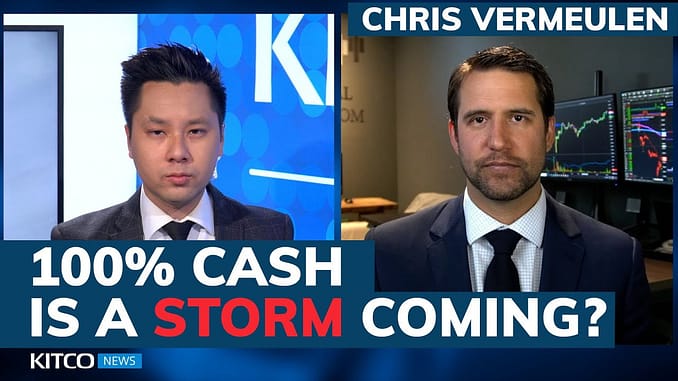 Chris Vermeulen is now 100 in cash ahead of Bitcoin