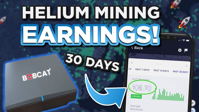 How much MONEY did I earn Mining Helium HNT over