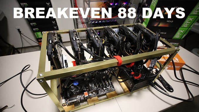 This 2500 ETHEREUM Mining Rig Paid Itself Off In 88