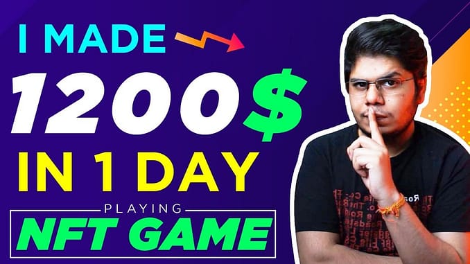 I made 1200 in 1 day playing this NFT game