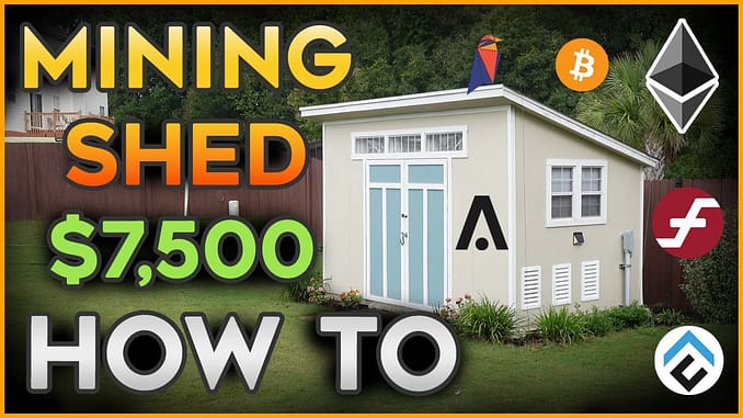 How to Build a Cryptocurrency Mining Shed for 7500
