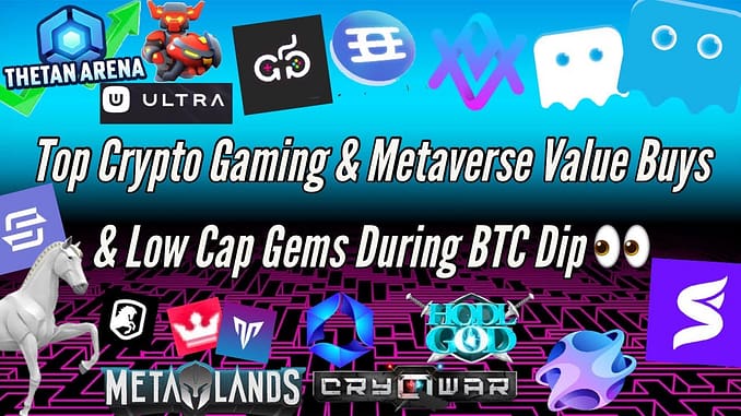 Top Crypto Gaming amp Metaverse Value Buys amp Low Cap