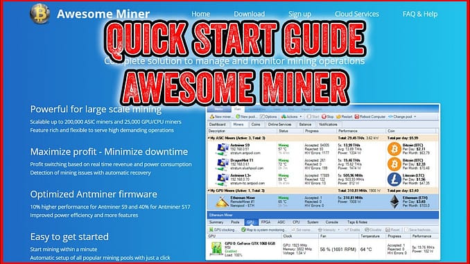 Awesome Miner Beginners guide to Mining Crypto