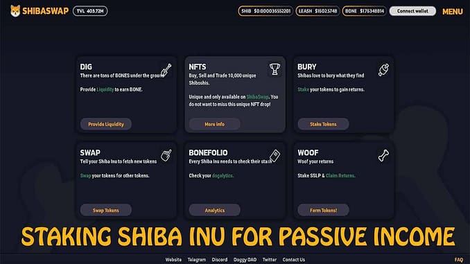 How to Stake Shiba Inu in ShibaSwap for passive income