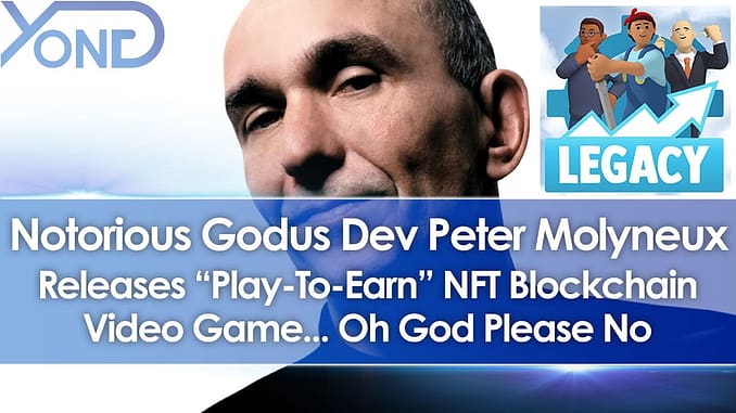 Godus Creator Peter Molyneux Releases quotPlay To Earnquot NFT Blockchain Game Legacy