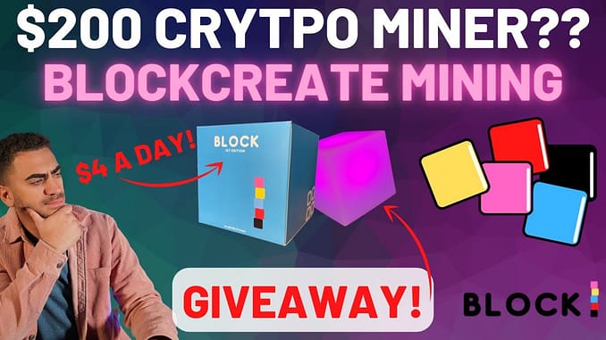 How This Nightlight is a Cryptocurrency Miner! BLOCKCREATE CRYPTO MINING! This Miner Makes $4 a day!