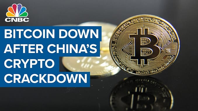 Bitcoin drops after China says crypto-related activities are illegal